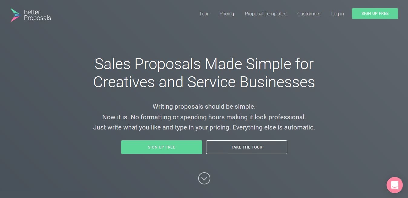 better proposals hompage