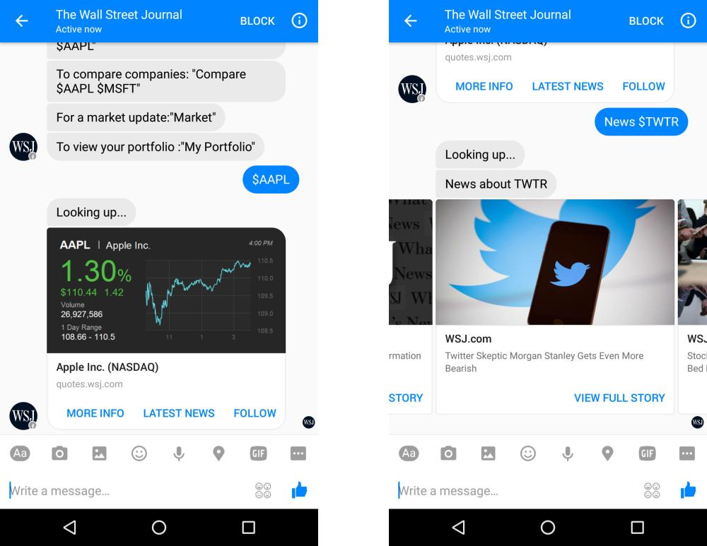 chatbot le journal Wall Street