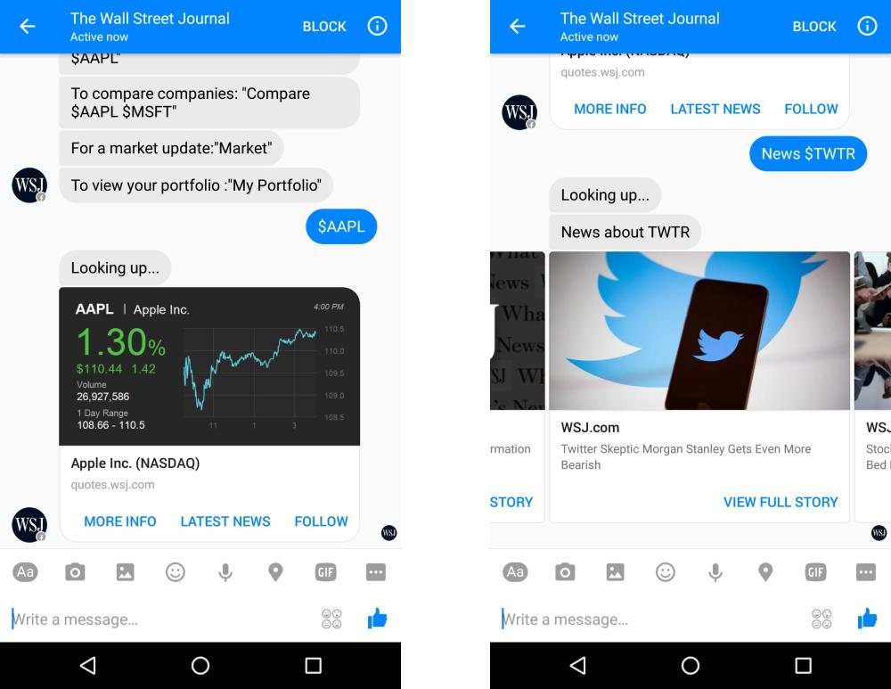 chatbot Wall Street Journal