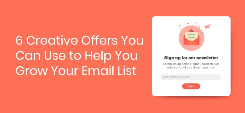Feature image email popups