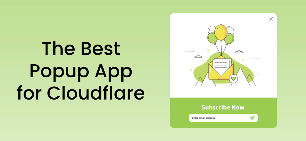 Cloudfare를 위한 최고의 팝업 앱