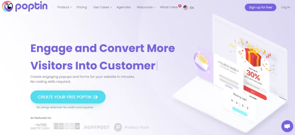 منشئ النوافذ المنبثقة البديل لـ Poptin OptiMonk منشئ النوافذ المنبثقة البديل لـ Poptin OptiMonk