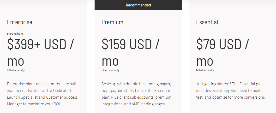 Precios alternativos sin rebote de Optimonk