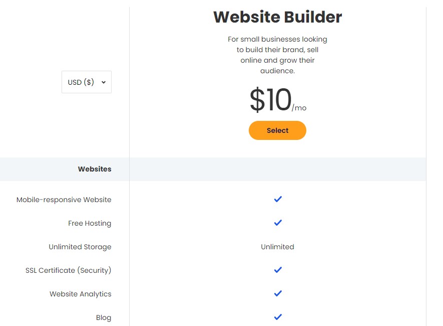 Constant Contact Website Price