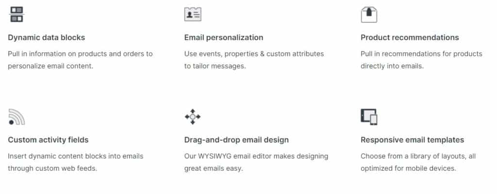 funzionalità di klaviyo, marketing via email di klaviyo