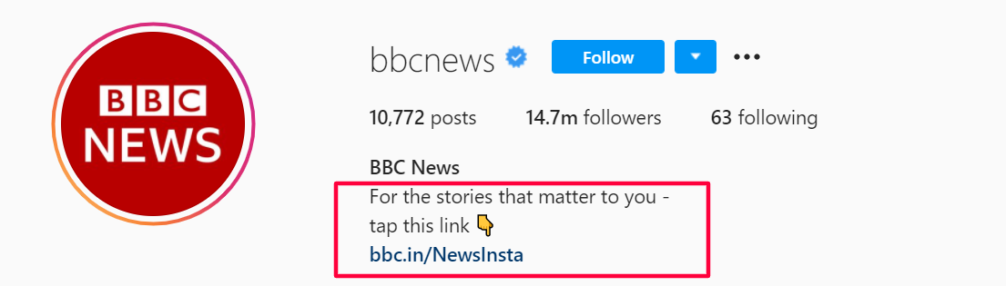 Crédit : Page Instagram de BBC News