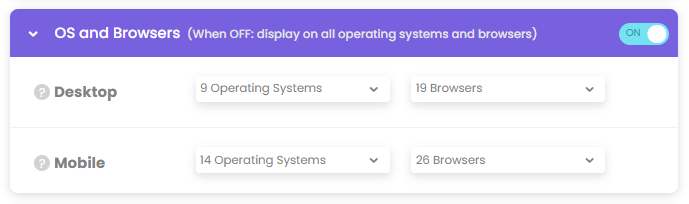 poptin, opciones de orientación, ventanas emergentes