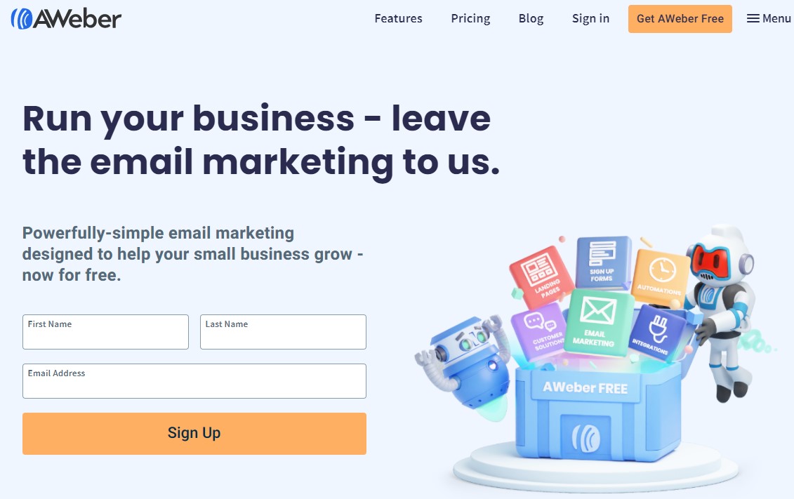 mailerlite বিকল্প aweber