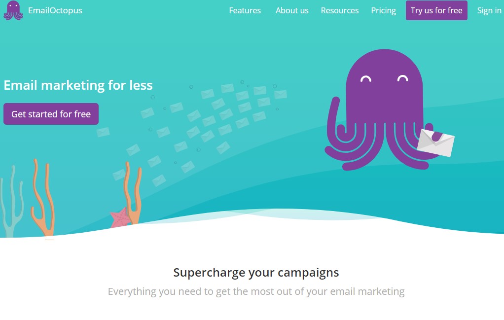 E-Mail Octopus Willkommen
