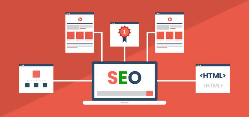 estrutura de SEO e web