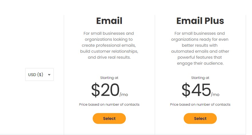 Constant Contact Pricing