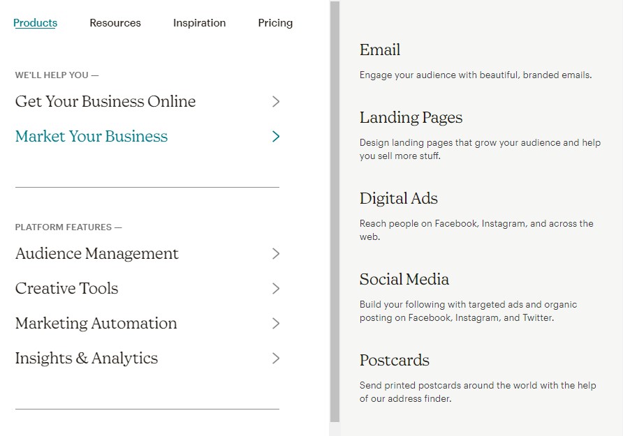 MailChimp 기능