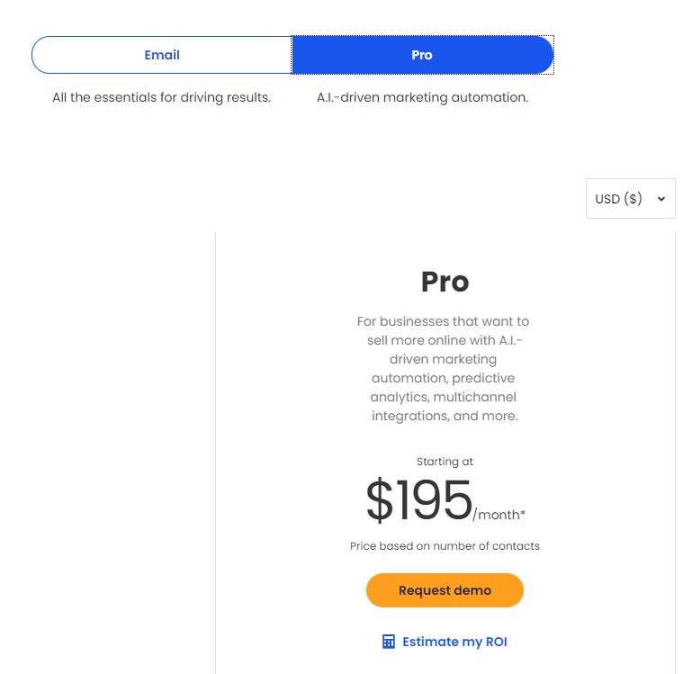 Constant Contact Pro Pricing