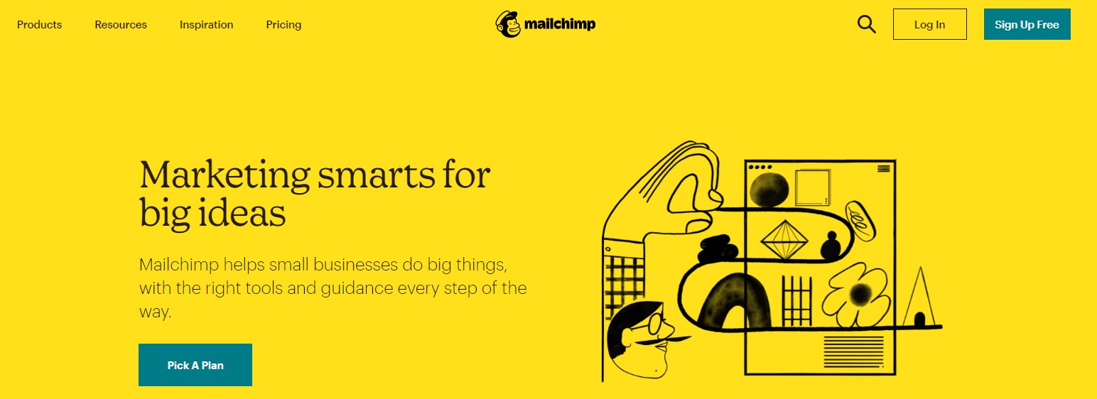 Bienvenue sur MailChimp