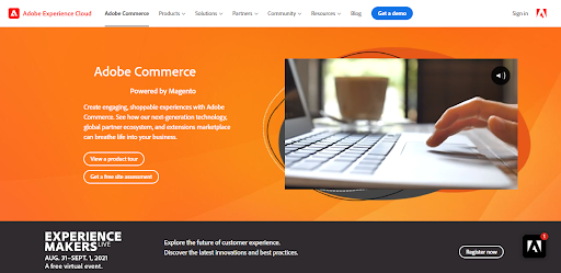 منصة التجارة الإلكترونية Magento woocommerce