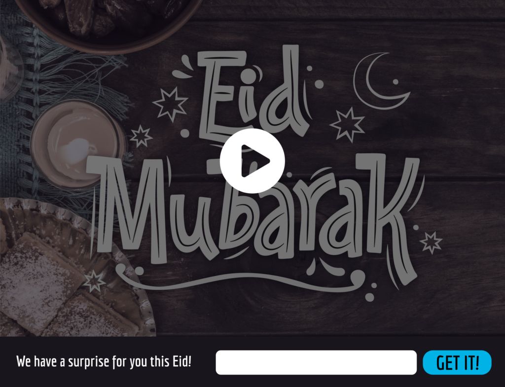 pop-ups de vídeo da temporada eid