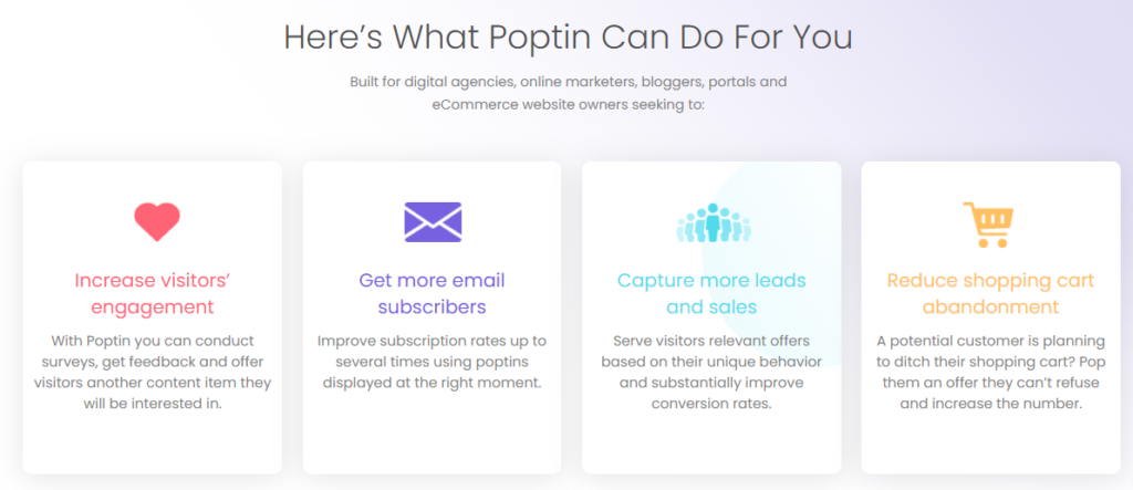 Typeform Alternatives poptin popups forms