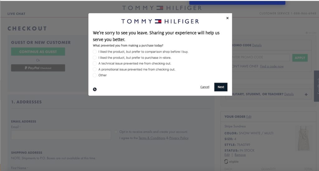 Tommy Hilfiger NPS & Customer Reviews