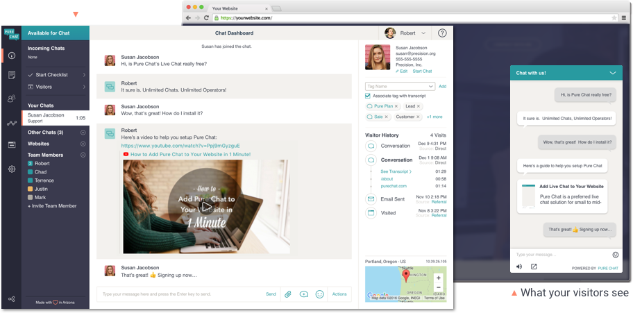 PureChat live chat