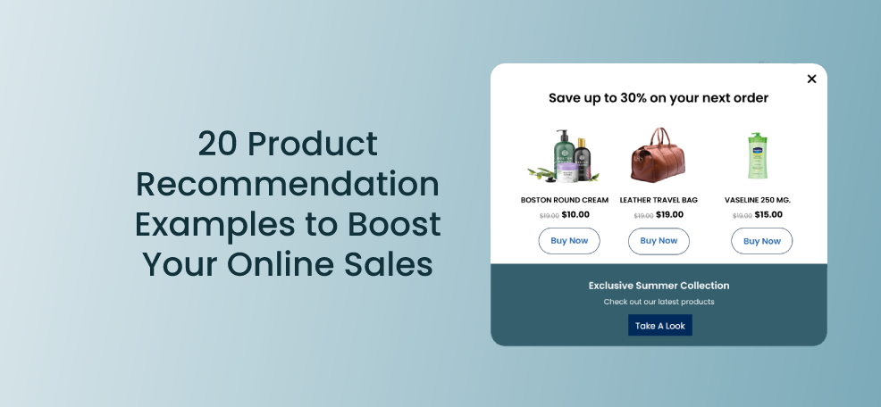 20 Product Recommendation Examples to Boost Your Online Sales
