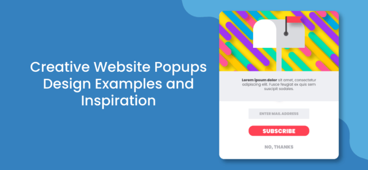 クリエイティブな Web サイトのポップアップのデザイン例とインスピレーション