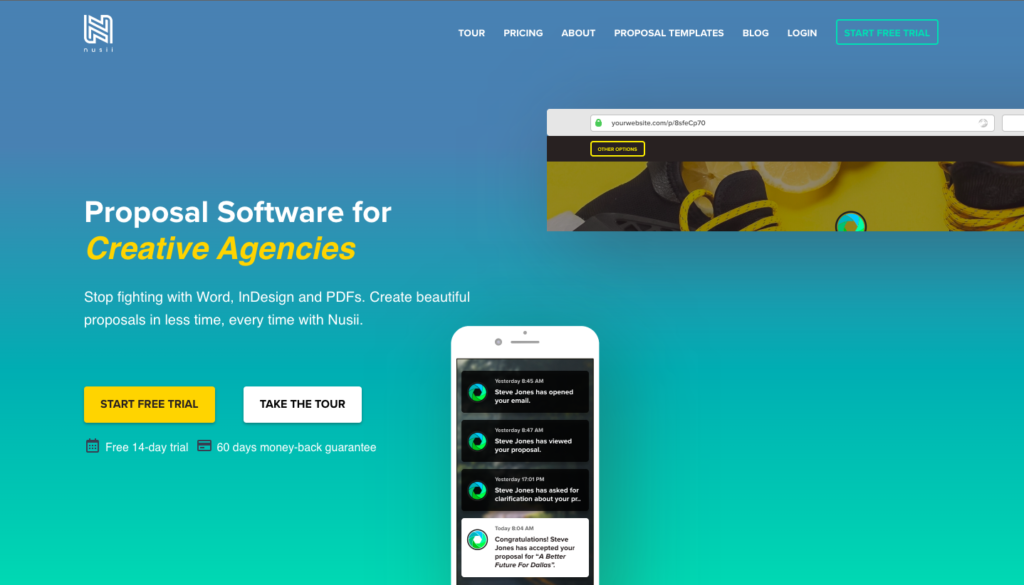 Nusii proposal software Nusii proposal software