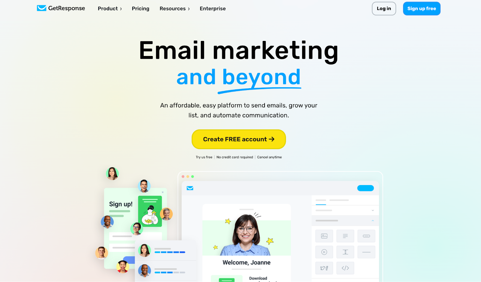 Software de marketing por e-mail GetResponse