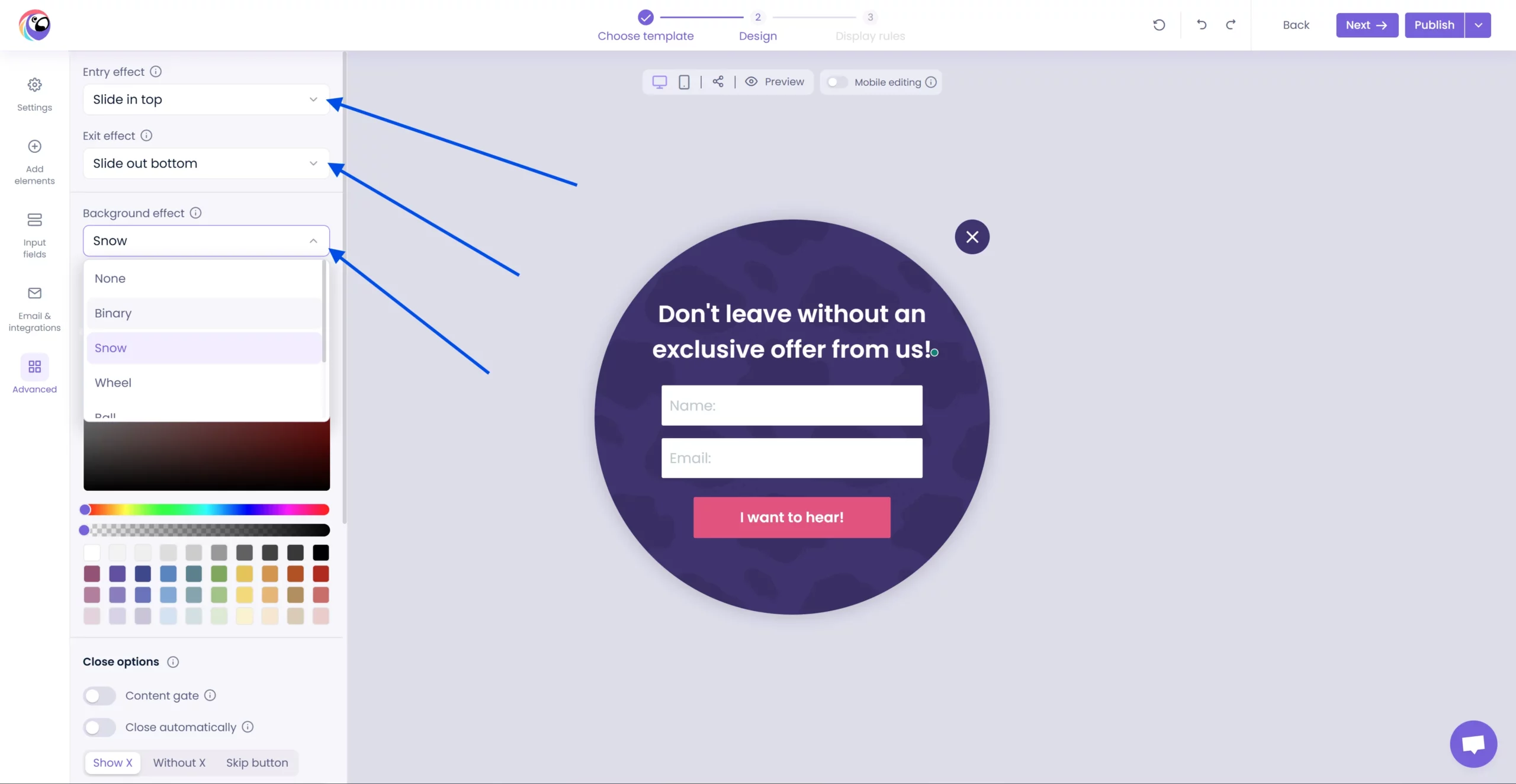 অ্যানিমেটেড পপআপ Poptin অ্যানিমেটেড পপআপ Poptin