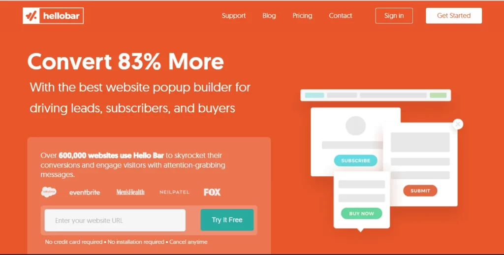 Hello Bar popup builder Hello Bar popup builder