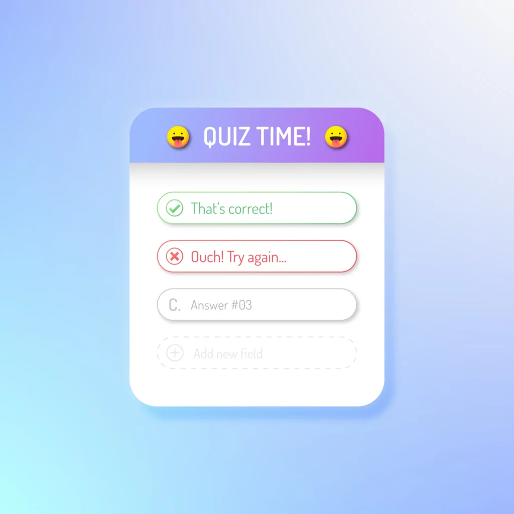 Pop-up de questionário multietapas