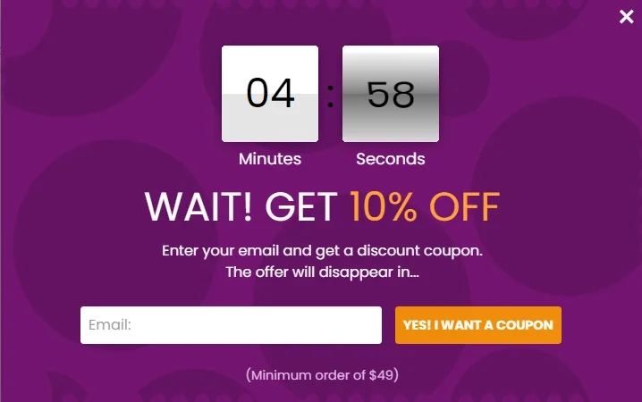 Offer Time-Sensitive Incentives with Countdown Timers