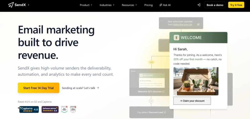 SendX e-mailmarketingtool
