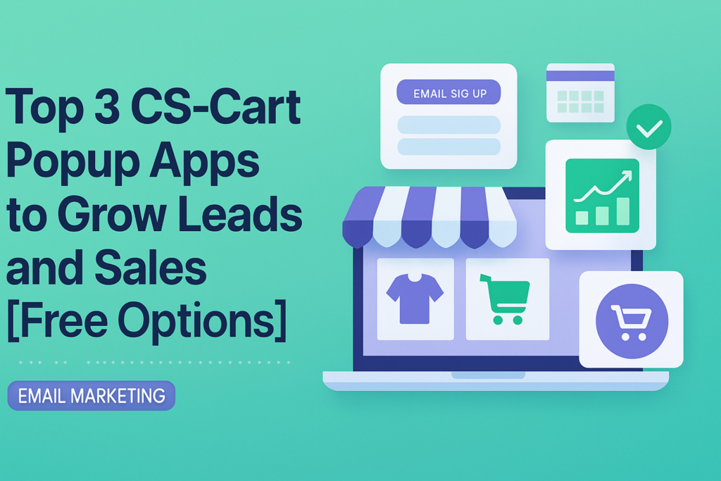 CS-Cart popup apps for ecommerce lead capture and cart recovery