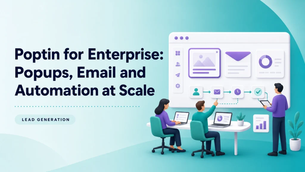 Poptin for Enterprise planning for popups email and automation at scale
