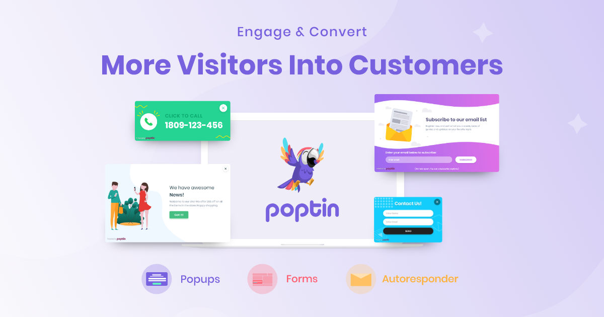 Smart Website Pop Ups | Free Exit Intent Popups & Inline Forms - Poptin
