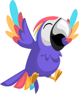 Flying mascot