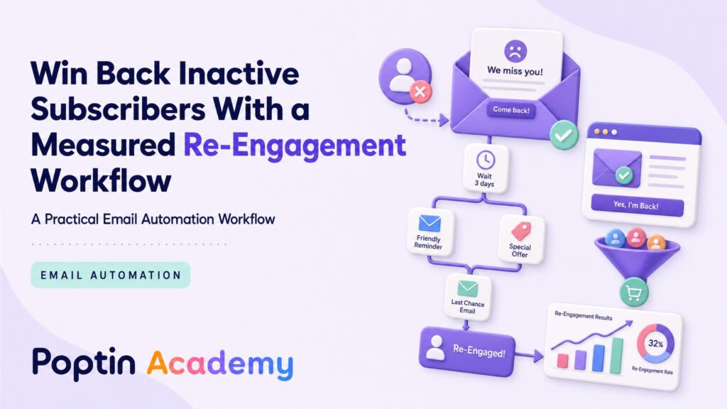 Win Back Inactive Subscribers With a Measured Re-Engagement Workflow - Poptin Academy