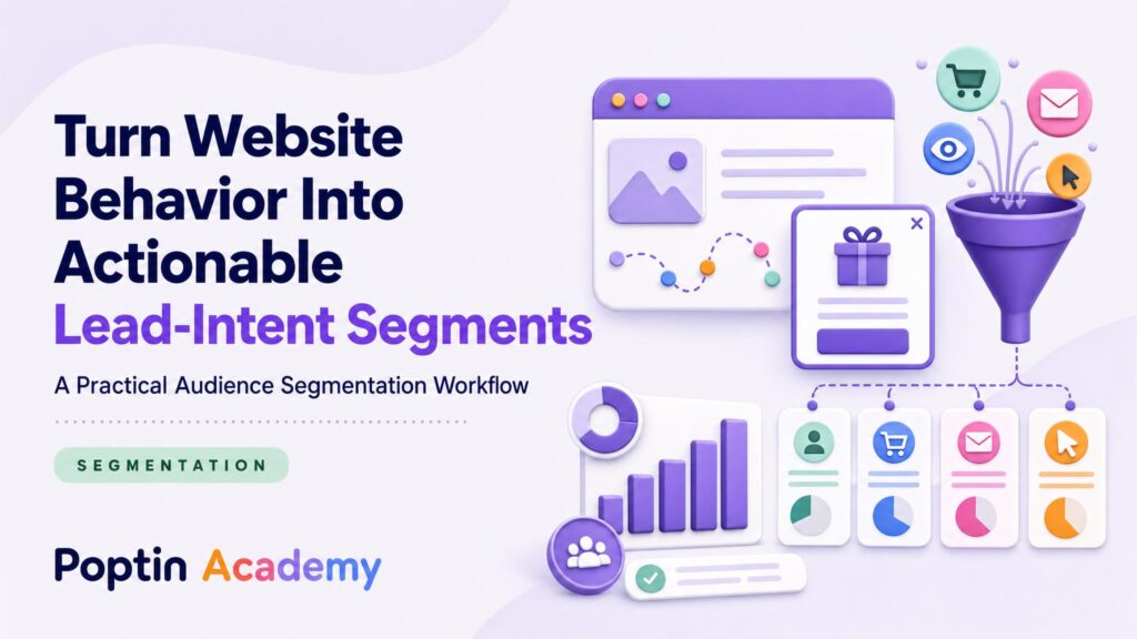 Förvandla webbplatsbeteende till handlingsbara lead-intent-segment - Poptin Academy